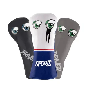 High Quality Waterproof PU Leather Golf Driver Headcover with Custom Logo Embroidery Printing Factory Price