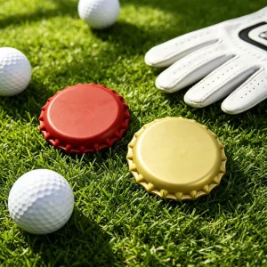 High Quality Waterproof Plastic Golf Ball Liner Permanent Marker pen With Keychain Quick dry ink Custom Logo for Golf Accessory