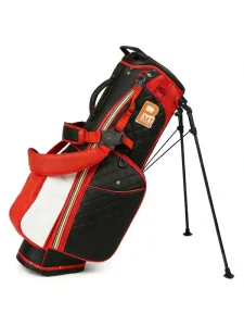 High Quality Waterproof Portable Microfiber Golf Club Bag Stand Bag with Custom Logo Leather Pattern
