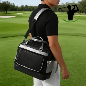 High Quality Waterproof Portable PU Leather Boston Golf Bag with Large Capacity Customized Store Rating