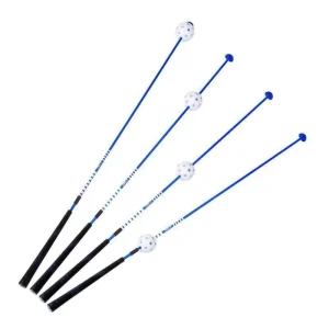 High Strength Golf Equipment Alignment Stick Golf Practice Training Aid Golf Swing Trainer with Plastic Airflow Ball