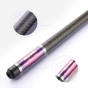 High-Versatility Carbon Fiber Cue Lightweight with Powerful Impact Stainless Steel Joint 1/2 Split Design for Pool Snooker Games