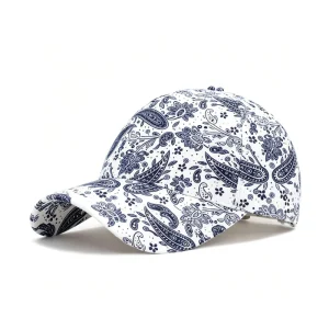 High end Custom Luxury Vintage Ethnic Baseball Cap 100% Cotton 6 panel Sports Camo Leopard Leaf Dad Hat 5 panel Unisex Sun Hat