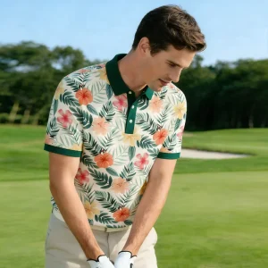 High-end Golf Clothes Summer Unisex Short Sleeves Golf Polo Shirts With Excellent Cutting ODM Golf Polo Manufacturer