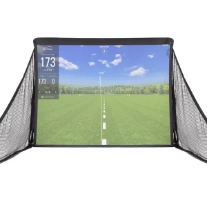 High quality Mini Golf Simulator Practice Set with 10ft X7.5ft Impact Screen Curtain for Indoor Outdoor Use