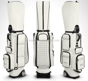 Highquality Lightweight Durable Detachable Woman Golf Soft Travel Bag with Wheel