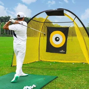 Home Golf Swing Training Nets for Backyard Driving and Chipping With Targets Golf Hitting Aids