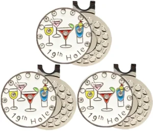 Hot Sales Durable Zinc Alloy Golf Ball Markers Hat Clip Value Gift Set Custom Mark Pattern Personalized Full Color Logo