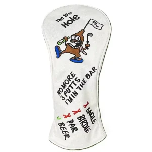 Hot Selling Custom Embroidery Leather Golf Club Headcover Set Waterproof #1 #3 #5 Driver Fairway Hybrid Cute Fit Wood Headcover