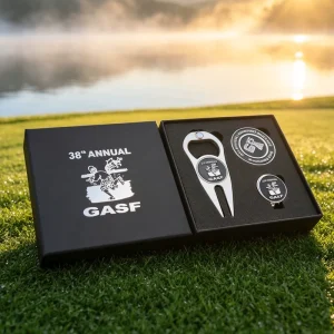 Hot Selling Factory Custom Best Quality Embossed Charms Golf Ball Marker Clip Box