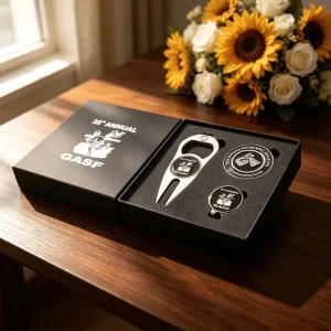 Hot Selling Factory Custom Best Quality Embossed Charms Golf Ball Repair Markers Set Box