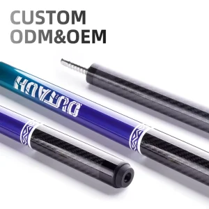 Hot Selling High Quality Carbon Fiber Snooker Billiard Cues 1 2 Split Cue 146 148CM 57 58.5INCH Stainless Steel Joint Piano