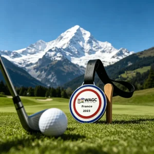 Hot Selling Sublimation American Style Colour Golf Bag Tag Engraved Design