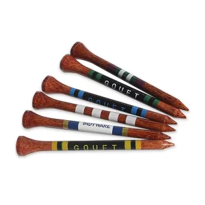 Huacheng HC2176T Bamboo Golf Tee with Customizable Logo 83 70 54mm Sizes Striped Colors Made in Fujian China