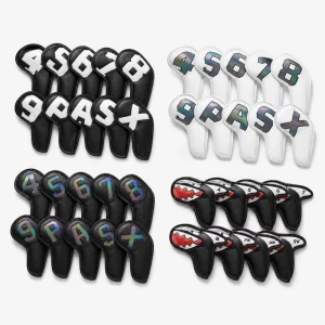 Hybrid Iron Headcovers for Rescue Clubs Versatile Stretch Fit All Sizes Compatible Long Lasting High Performance Shell Set