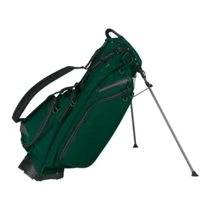 Hyper Lite Single Strap Green Polyester Golf Stand Bag With Valuable Pockets 14 Way Golf Carry Bag