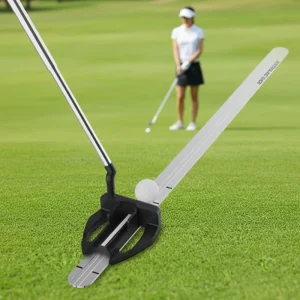 ISO9001 Certified Aluminum Alloy Golf Swing Trainer Training Ruler Upgraded Anti Slip Portable Lightweight for Indoor Outdoor
