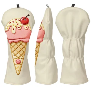 Ice Cream Pattern Golf Club Headcover with Custom Color and Logo
