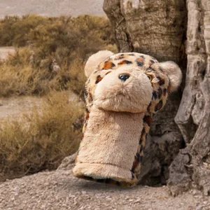 In Stock Factory Price Golf Head Cover Plush Animal Leopard Driver Cover Club Golf Headcovers