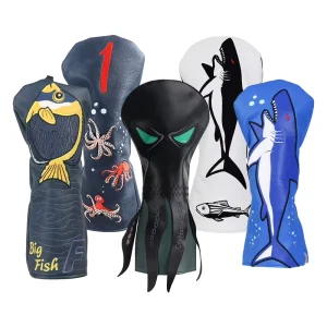 In Stock Golf Accessories Octopus Shape Head Cover Shark Driver Golf Headcovers