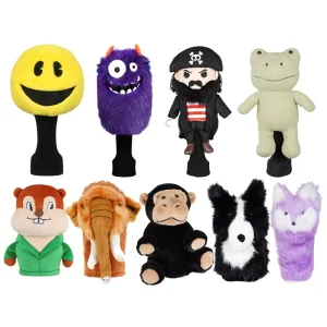 In Stock Golf Headcovers Plush Sports Equipment Golf Accessories Driver Animal Head Covers