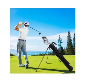 In Stock High Quality Polyester Portable Golf Practice Bag Lightweight Foldable Golf Carry Bag Practice Golf Sunday Bag