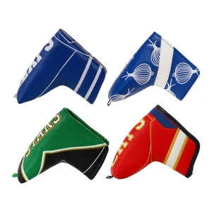 In Stock Pu Leather Golf Headcovers Embroidery Blade Putter Cover Embroidery Golf Accessories
