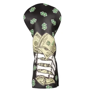 In Stock Wood Golf Club Headcover PU Leather Printing Driver Head Cover