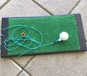 Individual Practice Outdoor Indoor Golf Impact Training Swing Mat with 15mm Nylon Grass Layer