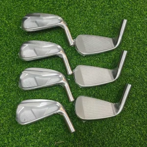 Individual Right Handed Forged Mallet Golf Irons Waterproof Rubber Grip High Dexterity Customized Logo Set Available