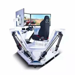 Indoor 9D Virtual Reality Helicopter Flight and Plane Cinema Game Simulator Amusement Arcade Motion Platform VR Simulator