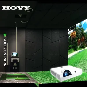 Indoor AR Golf Simulator with Interactive Projection 1920×1200 Resolution