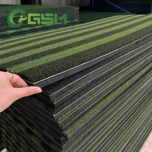 Indoor Driving Range Golf Simulator Hitting Mat with 15mm PA Matte + 15mm EVA Foam (1.5×0.6m)