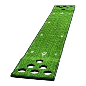 Indoor Foldable Golf Putting Mat Game Practice Golf Gifts for Men Kids Golf Putting Training Home Office Golf Putting Game Set