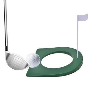 Indoor Golf Putting Cup with Hole Flag Return Ball Training Putter Practice Aids