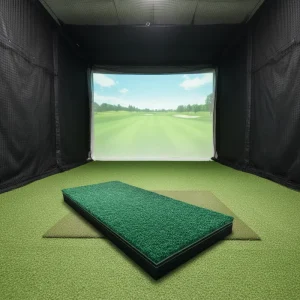 Indoor Golf Simulator 122*78cm 3D Layer Golf Hitting Strips Replaceable Golf Mat Inserts Training Aid Both Hands Nylon EVA