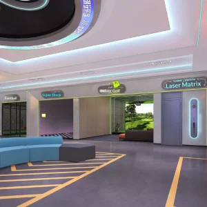Indoor Golf Smart Simulator Experience Center Sports Venue Interactive Large Scale Entertainment Equipment Manufacturer Single