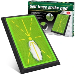 Indoor Golf Swing Practice Hitting Mat with ABS and Rubber Base