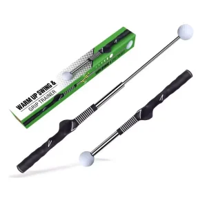 Indoor Golf Swing Trainer Practice Stick Rubber Material Bat Training Equipment with Auxiliary Supplies for Golf Practice
