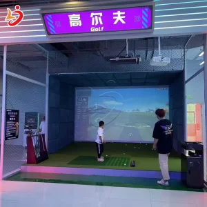 Indoor Home Family Golf Simulator Interactive 1080p Projection Sport Amusement Park MR Equipment Shopping Mall