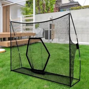 Indoor Outdoor 10x7ft and 7x7ft Golf Driving Net Large Personal Training Aid for Driving Range and Practice Hitting Nets
