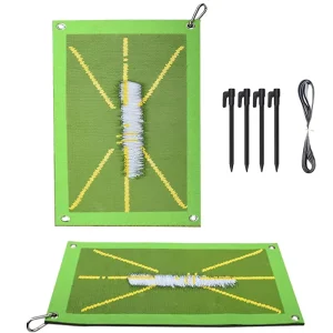 Indoor Outdoor Anti Slip Golf Training Mat SBR Batting Mat Lightweight Trajectory Display & Swing Detection Pad Golf Practice