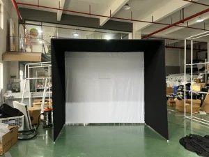 Indoor Outdoor Custom Golf Simulator Enclosure with Screen Nets Hitting Impact Fabric Screen Indoor Practice Cage