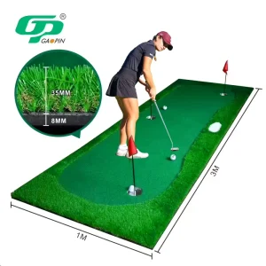 Indoor Outdoor Golf Putting Green Mat Professional Putting Practice Mat for Golfers of All Ages