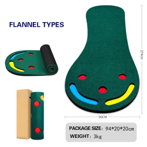 Indoor Outdoor Golf Training Aid Equipment Course Golf Practice Putting Green Mat
