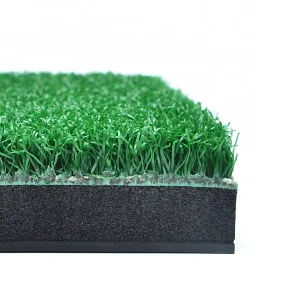 Indoor Outdoor Heavy Duty Swing Training Golf Hitting Mat 15mm Nylon Grass Layer 15mm Roll able Foam Rubber +5mm Hard Rubber Pad
