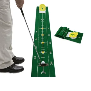 Indoor Outdoor Mini Putting Ball Pad Anti Slip Golf Training Mat Carpet Swing Practice Accessories Made of Durable Plastic