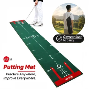 Indoor Putting Golf Mat Office Artificial Grass Hitting Net and Trainer Mat