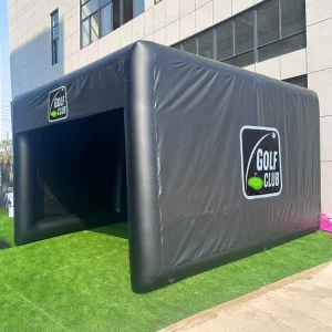 Inflatable Golf Practice Cage Tent Custom Size Color Logo Available Inflatable Golf Hitting Bay Enclosure for Event Rental