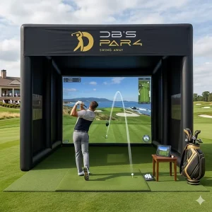 Inflatable Golf Sim Bay Room Tent for Outdoor Simulating Golf Experience